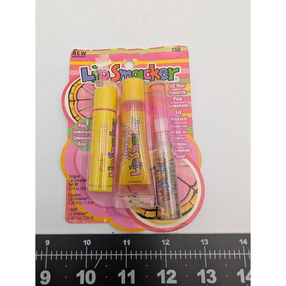 Bonne Bell Lip Smacker Pink Lemonade 3 Pack Sealed Made in USA Vintage